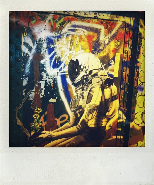 colourful astronaut by bernard rudden